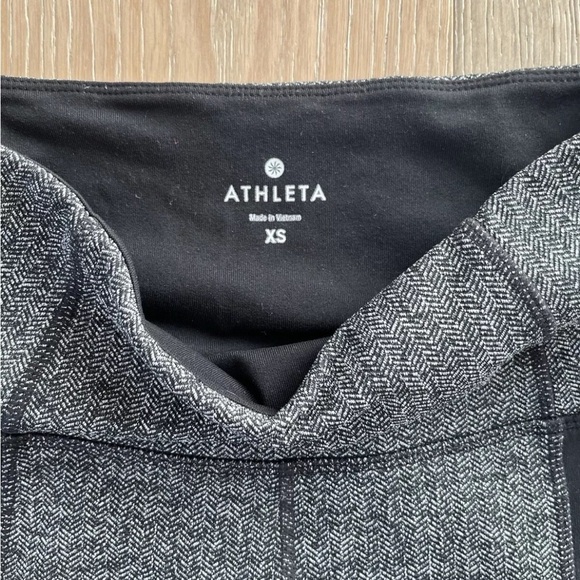 Athleta Women's Metro Drifter High Rise Herringbone Gray Leggings Sz XS *J20 - Picture 4 of 4